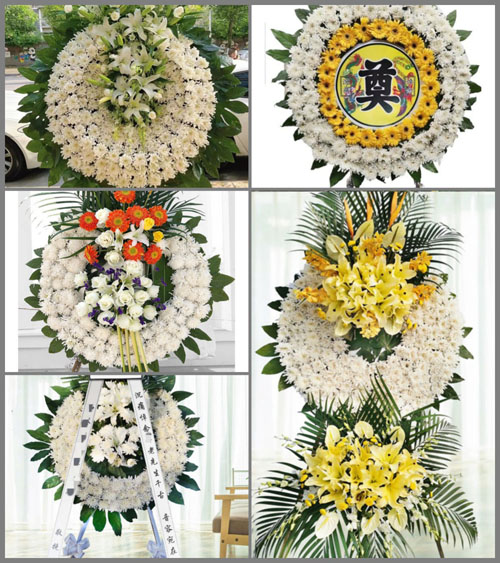 广东江门市台山市冲蒌镇新屋村花圈速递